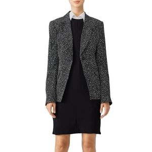Diane Von Furstenberg Black Splatter Dot Blazer